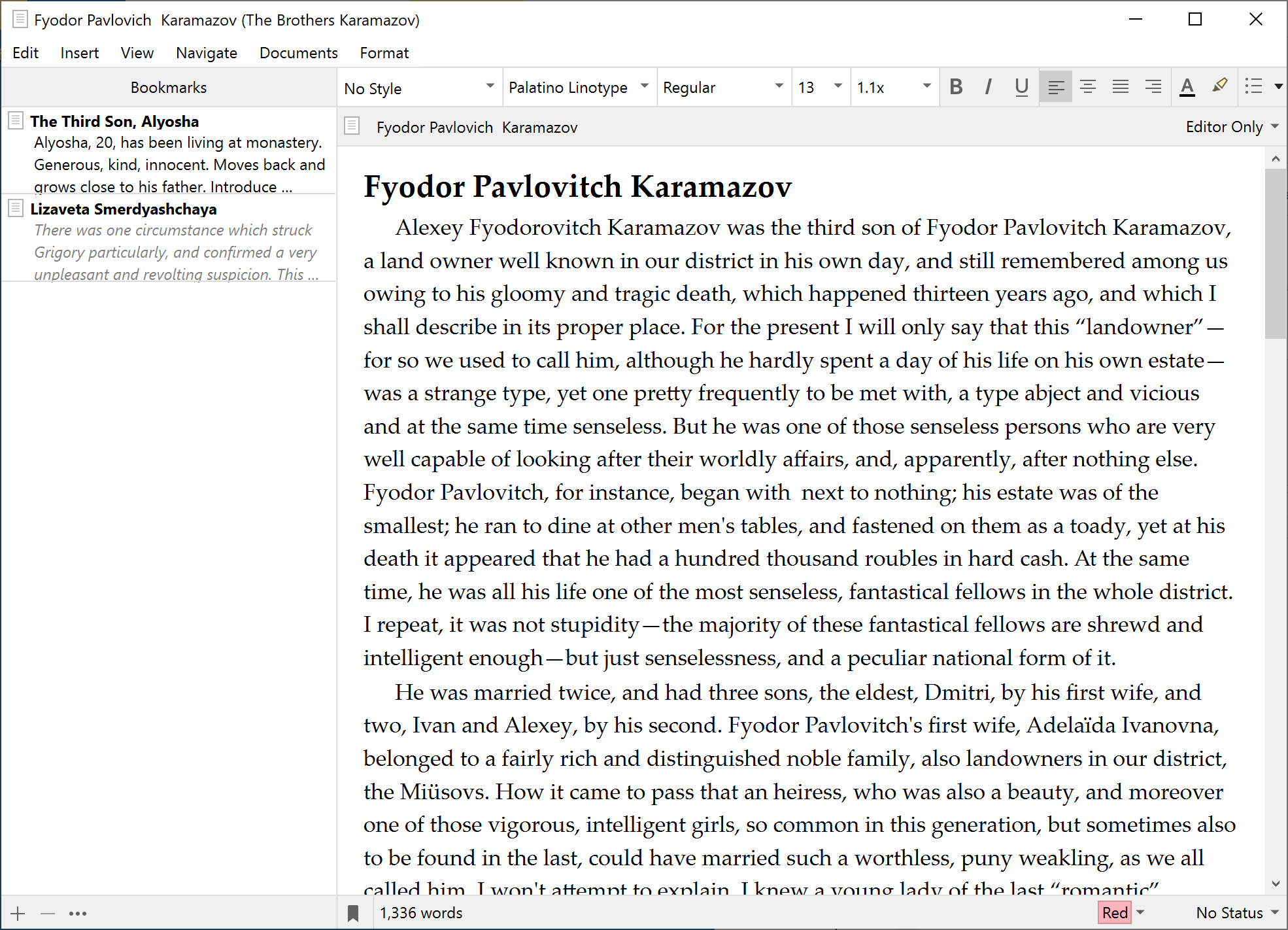 in scrivener change the font for all projects for mac